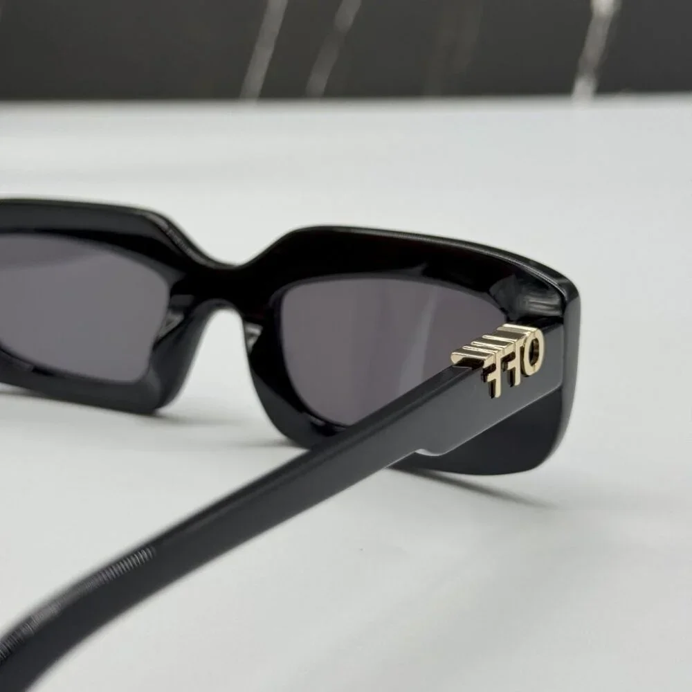NEW OFF-WHITE OERI13C RENTON 1007 SUNGLASSES WOMEN OVAL BLACK EYEWEAR
